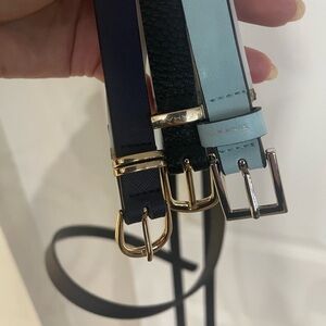 Tahari Women's Belts - Navy, Black, Light Blue